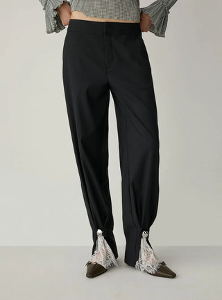 IVAH GREY TAILORED PANTS