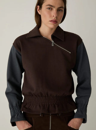 JOLANDA BROWN SWEATSHIRT