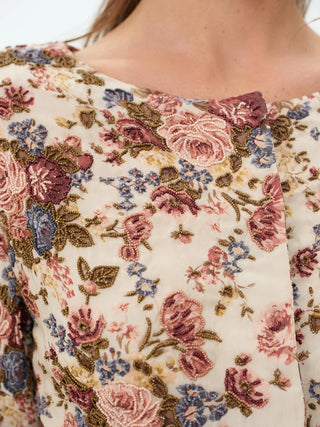 BETSY FLORAL BEADED JACKET