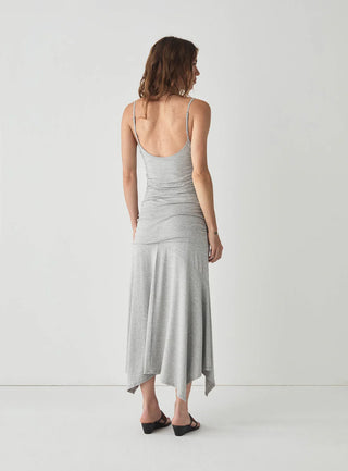 LUMA GREY MIDI DRESS