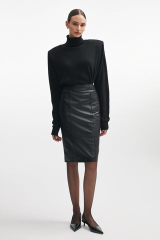 London Leather Skirt