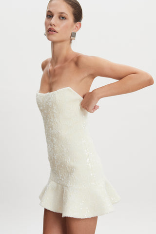 ARROW STRAPLESS MINI DRESS