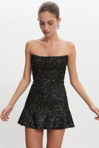 ARROW STRAPLESS MINI DRESS