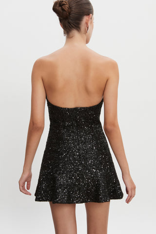 ARROW STRAPLESS MINI DRESS