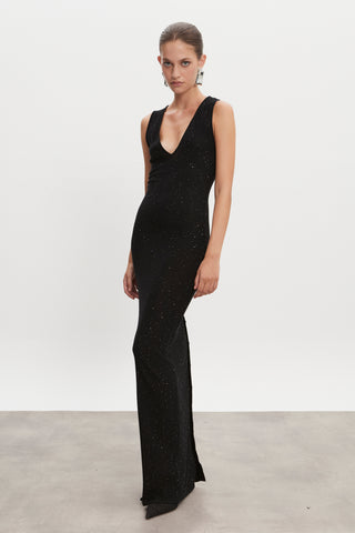 MAGNETIC KNITTED MAXI DRESS