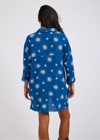 Supernova Muslin Shirt- Blue
