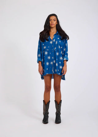 Supernova Muslin Shirt- Blue