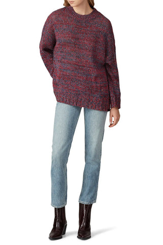 MERLOT HACKNEY SWEATER