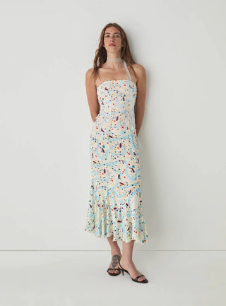 POLLY PRINT MIDI DRESS