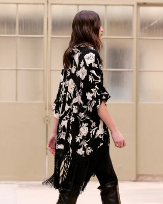 Poncho Franny -Black