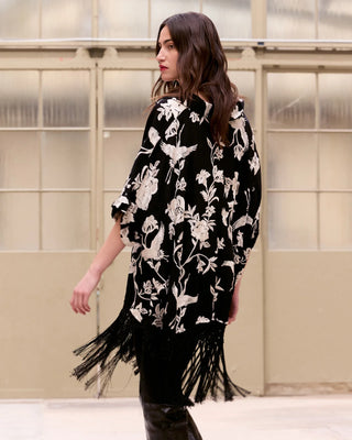 Poncho Franny -Black