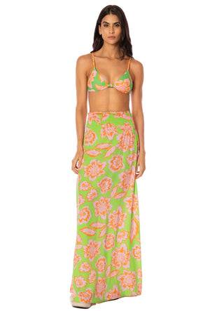 Sunset Petals Aubrey Long Skirt