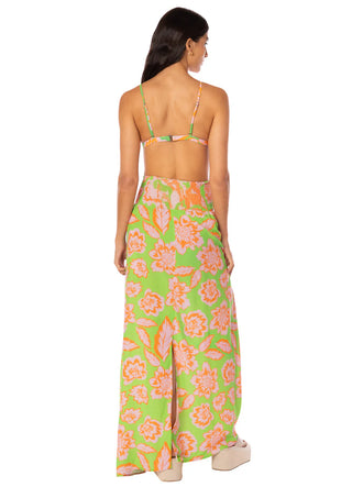 Sunset Petals Aubrey Long Skirt