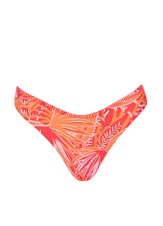 Coral Foliage Bikini Set Style II