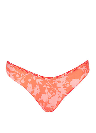 Coral Foliage Bikini Set Style II