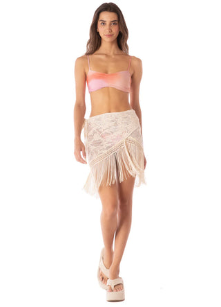 Creamy Boho Lace Rosalie Pareo