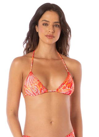 Coral Foliage Bikini Set Style II