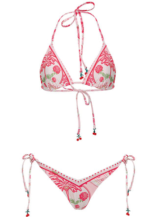 Strawberry Palm Bikini Set