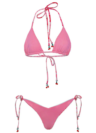 Strawberry Palm Bikini Set
