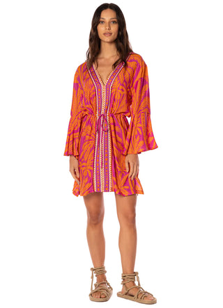 Flamingo Palm Enjoyable V Kaftan