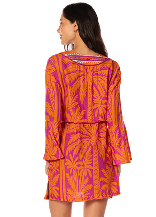 Flamingo Palm Enjoyable V Kaftan