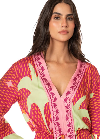 FUNKY PALMS ENJOYABLE KAFTAN
