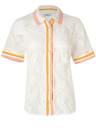FLOWERY CROCHET LANA SHIRT