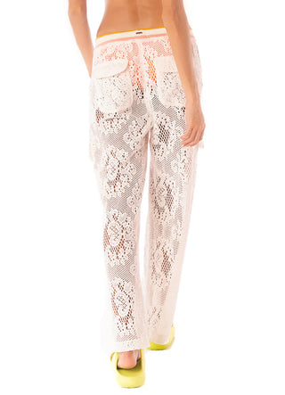 FLOWERY CROCHET GINEVRA PANTS