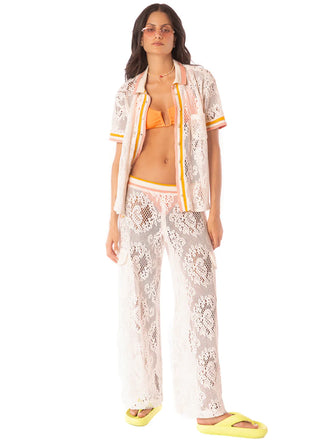 FLOWERY CROCHET GINEVRA PANTS