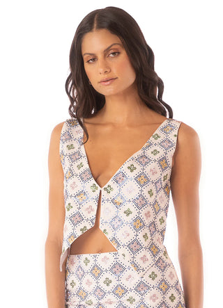 MIDNIGHT CHECKERS AURELIA SHIRT
