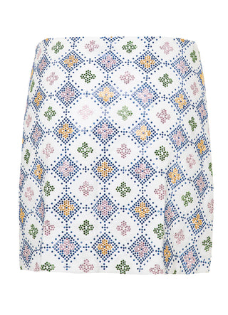 MIDNIGHT CHECKERS MARISELA SHORT SKIRT
