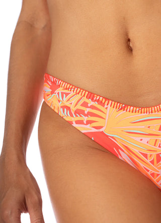 Coral Foliage Bikini Set