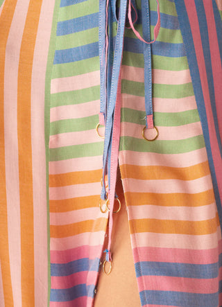Stripped Mule Lewis Long Dress