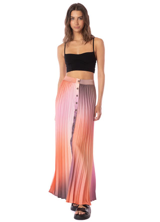 Pink Swirl Lola Long Skirt