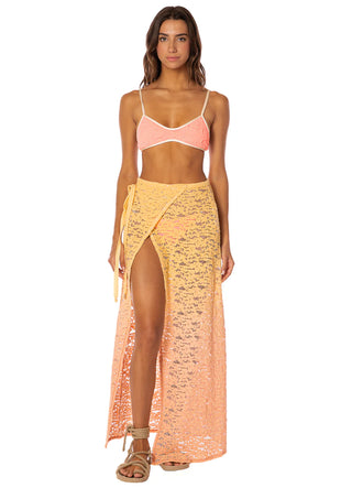 Sunrise Sky Clay Long Skirt