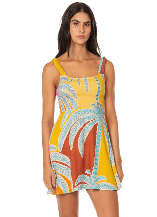 JUNGLE WHISPER MOLTON SHORT DRESS