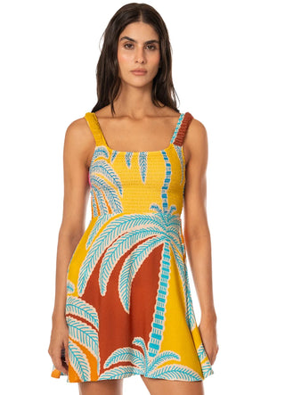 JUNGLE WHISPER MOLTON SHORT DRESS