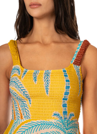 JUNGLE WHISPER MOLTON SHORT DRESS