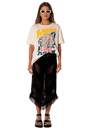 Midnight Black Tobie Long Skirt