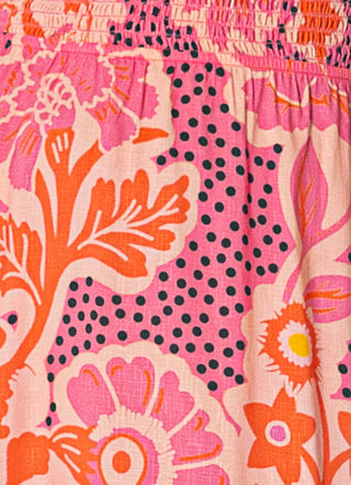 Blush Floral Scarlett Short Dress