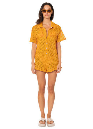 BLUSHING LACE LARS ROMPER