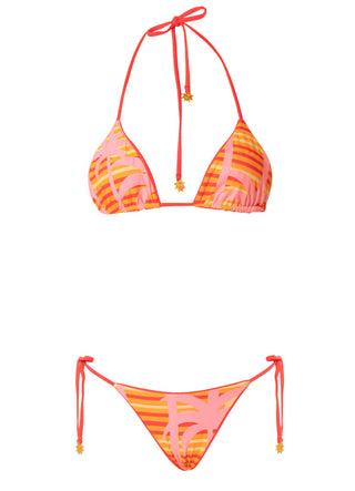 Sunset Punch Balmy Sliding Triangle Bikini Set