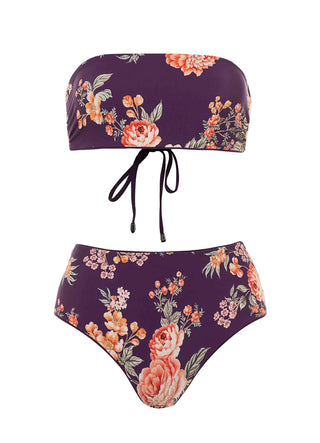 Dark Grape Bikini Set Style I