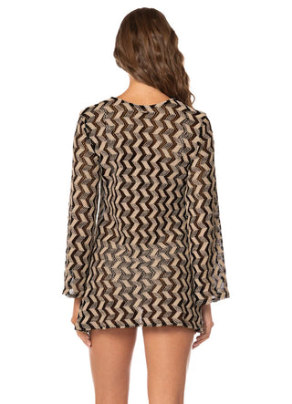 Black & White Sunset Yoko Short Dress