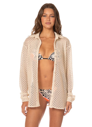 MONOCHROME BLOOM LUNIA LONG SHIRT