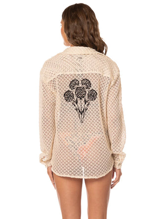MONOCHROME BLOOM LUNIA LONG SHIRT
