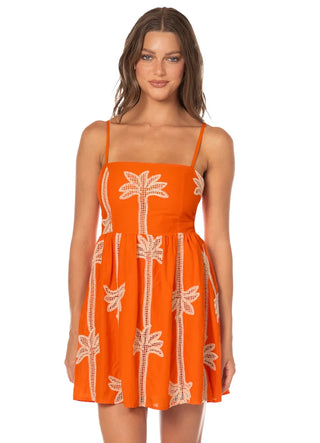 TANGERINE TROPICS EMILIANA SHORT DRESS