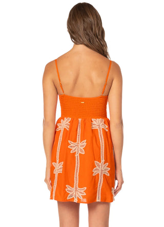 TANGERINE TROPICS EMILIANA SHORT DRESS