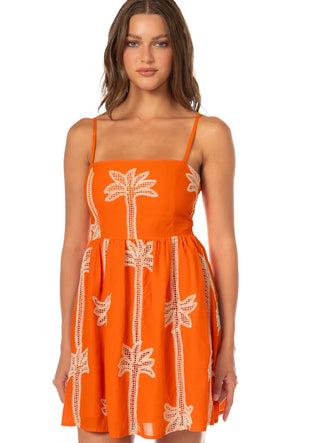 TANGERINE TROPICS EMILIANA SHORT DRESS
