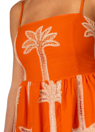 TANGERINE TROPICS EMILIANA SHORT DRESS